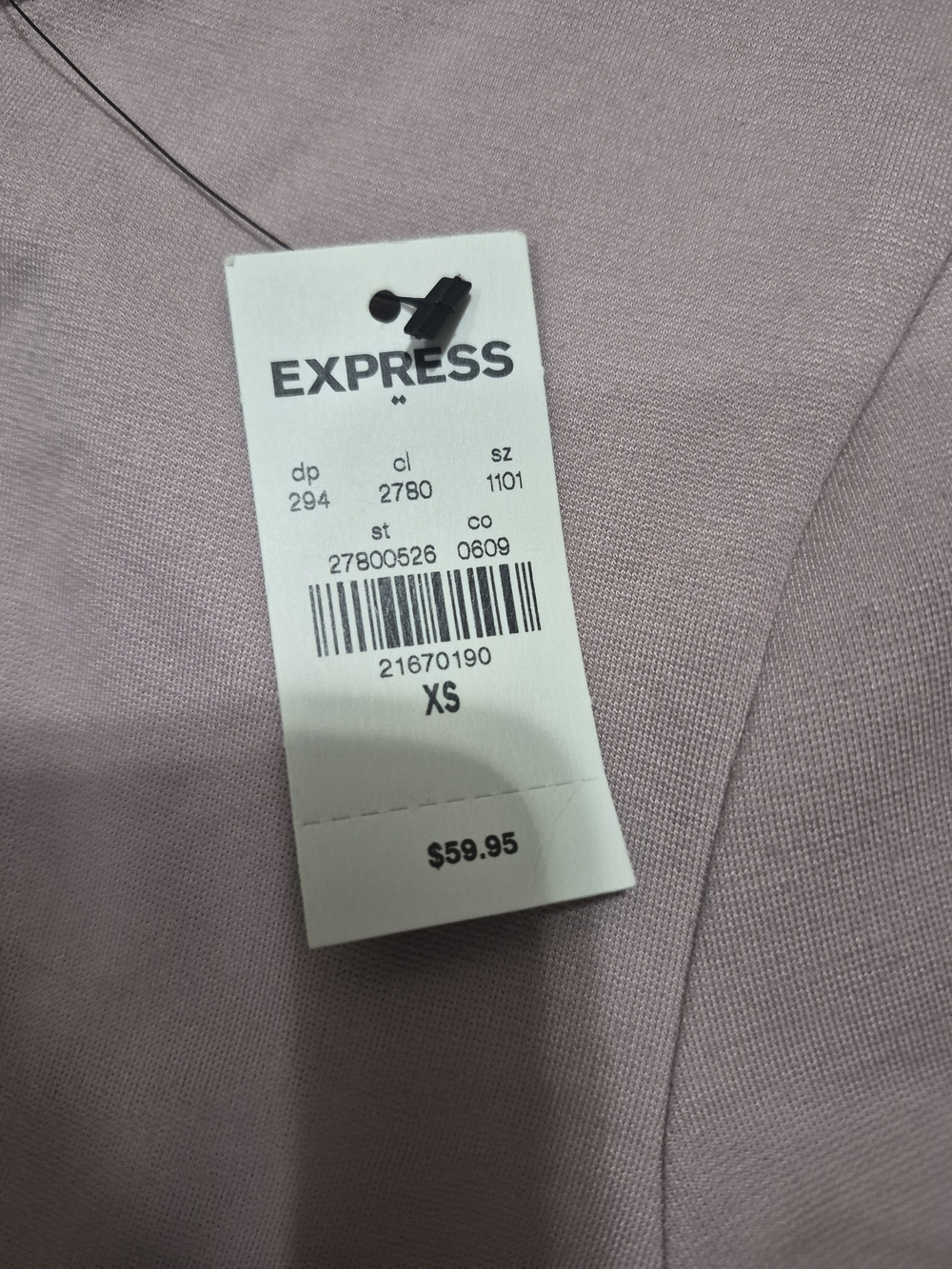 Express Blush Pink Twist-Front Sheath Dress - Picture 3 of 3